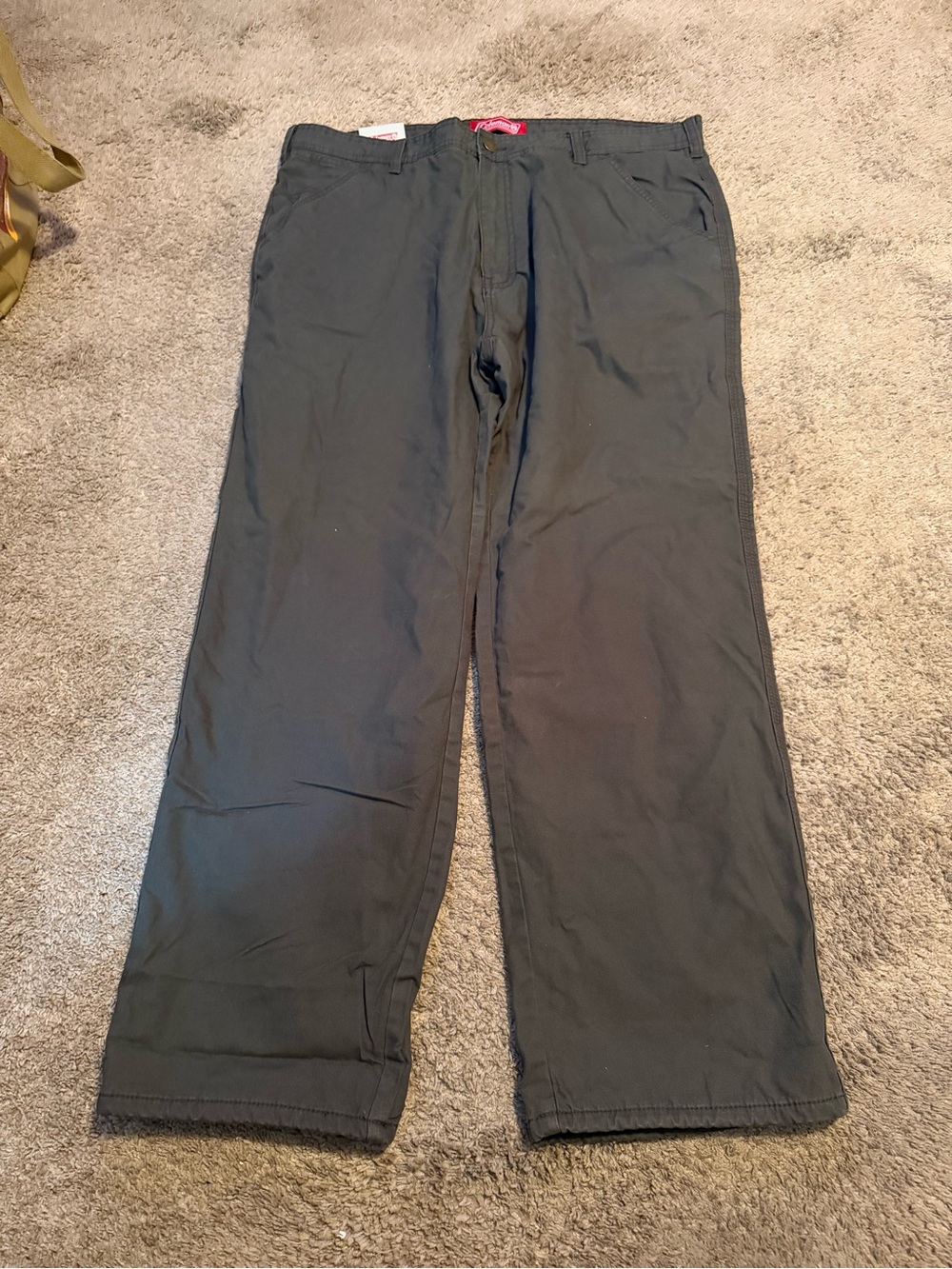 Coleman Men's Dark Gray Straight-Leg Chinos